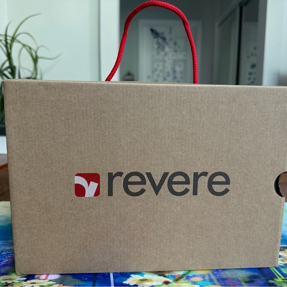 NEW - Revere Tahiti Backstrap Wedge Sandal White & Gold Metallic Shoes - Size 7M - Picture 6 of 6